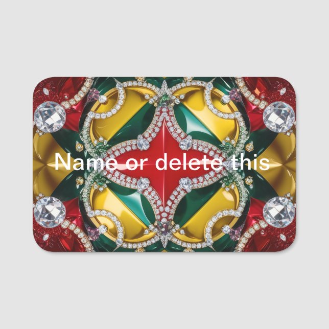 Namn bricka med Los Angeles Färg Namnbricka (Framsida)