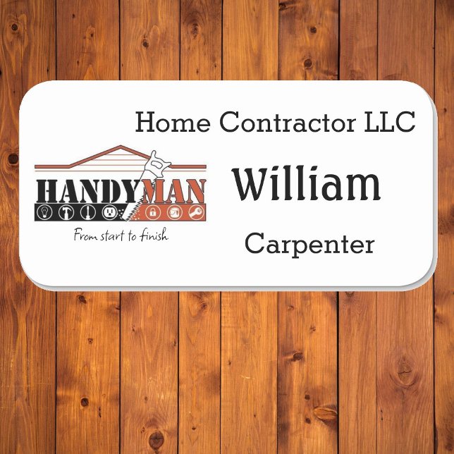 Namn bricka med textstämpel för Anpassningsbar av  Namnbricka (Skapare uppladdad)