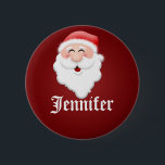 Namn bricka Party Jultomten Knapp<br><div class="desc">Jul Party Jultomten Namn bricka. Röda knappar i helgdag-Namn-sidformatmallen. Hej min namn är...  Vinter Wonderland-julscenen.</div>