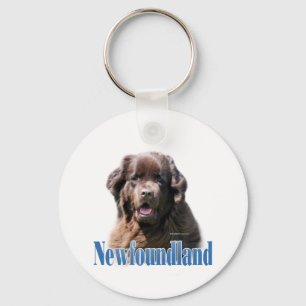 Namn Brown Newfoundland Nyckelring
