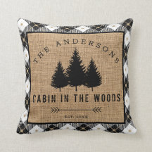 Namn Cabin-familjen Rustic Land i Skogen
