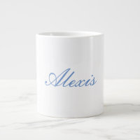 Namn Calligraphy Script Plain Simple Blue