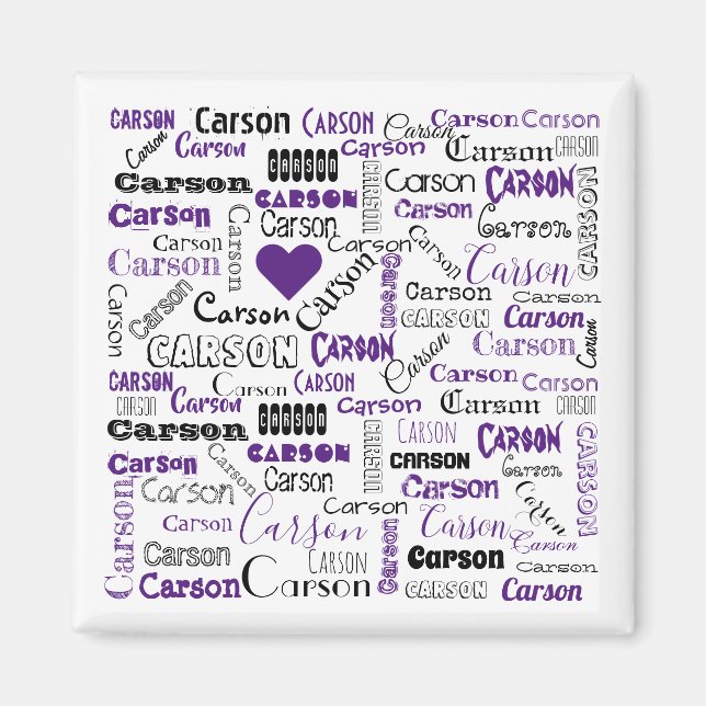 Namn Carson Magnet (Framsidan)