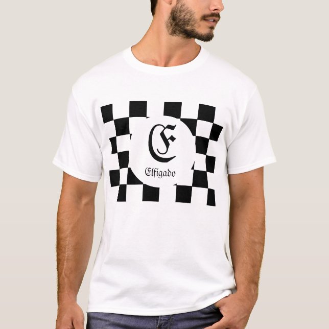 Namn Chess Älskare T-Shirt (Framsida)