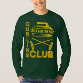 Namn Curling i School Klubb Team T Shirt