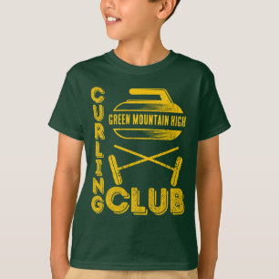 Namn Curling i School Klubb Team T Shirt