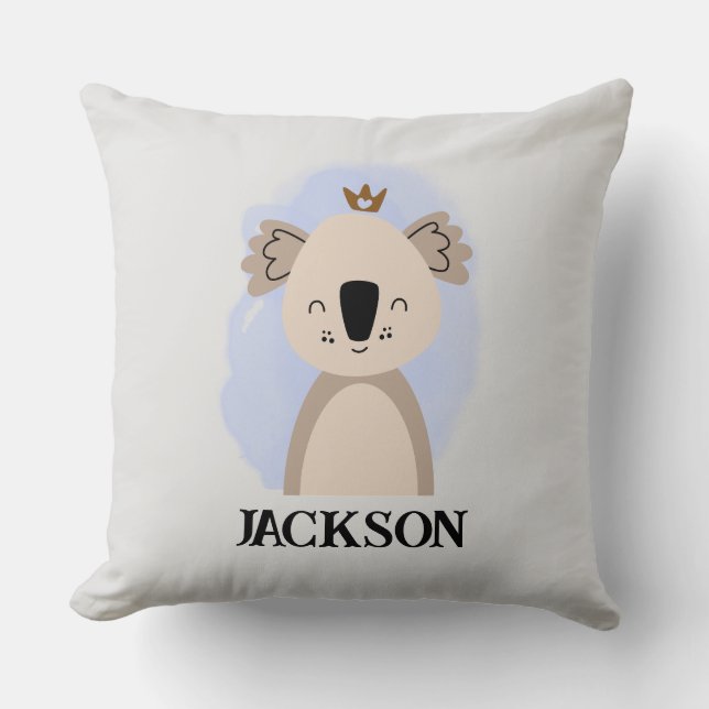 Namn Cute Australian Baby Koala Bible Quote Kudde (Framsida)