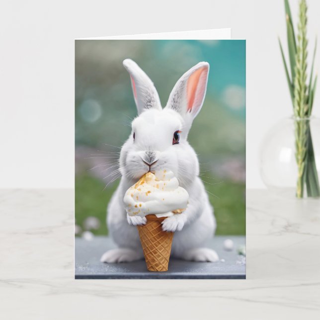 Namn Dag Bunny åt en kopp Kort (Framsida)