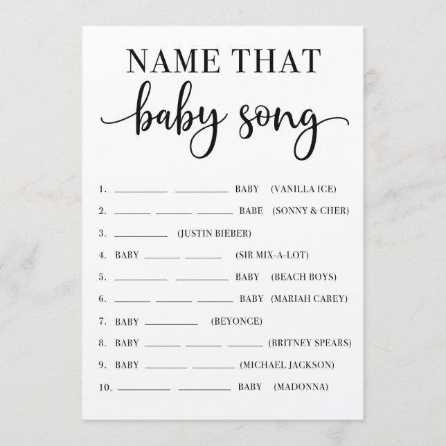 Namn där Baby Sång babykläder Program (Framsida)