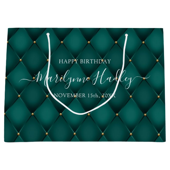 Namn Datum Harlequin Teal Birthday (Framsidan)