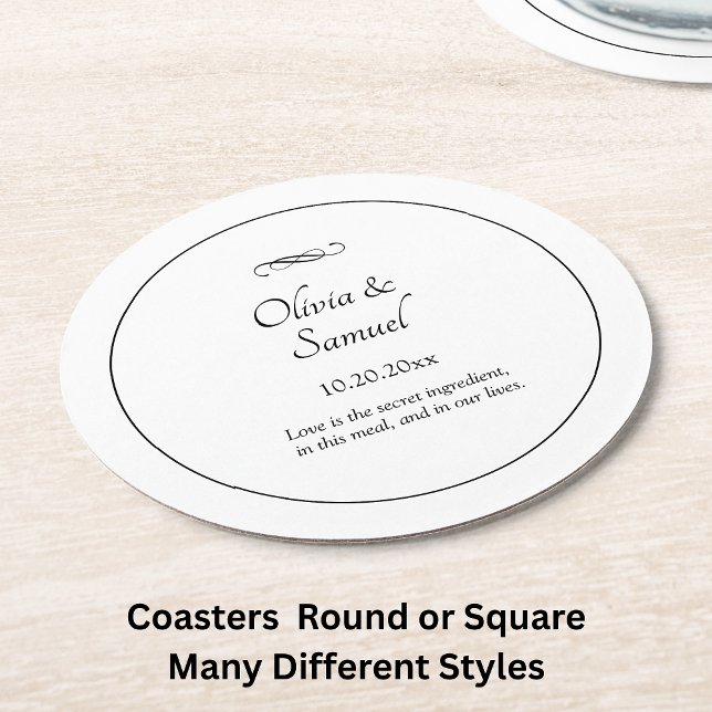 Namn Datum Meddelande Svart Vitt Oändlighet Rulla, Underlägg Papper Rund (Skapare uppladdad)