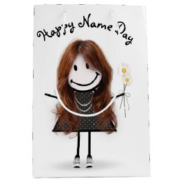 Namn Day Stick Girl med Daisy