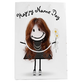 Namn Day Stick Girl med Daisy