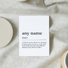 Namn definierar bästa möjliga vän minimalistisk mo kort