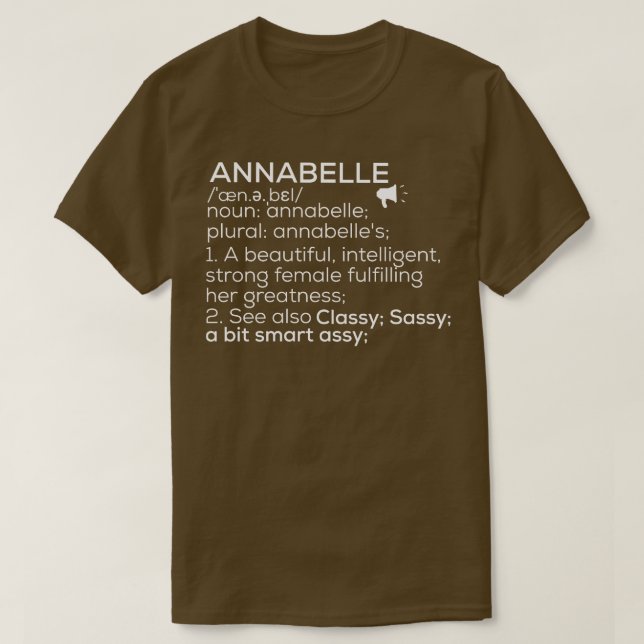 Namn definition kvinnlig Namn T Shirt (Design framsida)