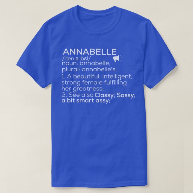 Namn definition kvinnlig Namn T Shirt (Design framsida)