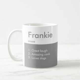 Namn-definitionskaffe Mugg