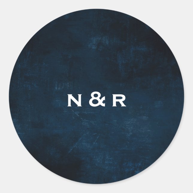 Namn-dekal Runt Klistermärke (Framsida)