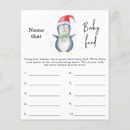 Nämn den bebis mat - baby shower spel