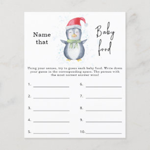 Nämn den bebis mat - baby shower spel