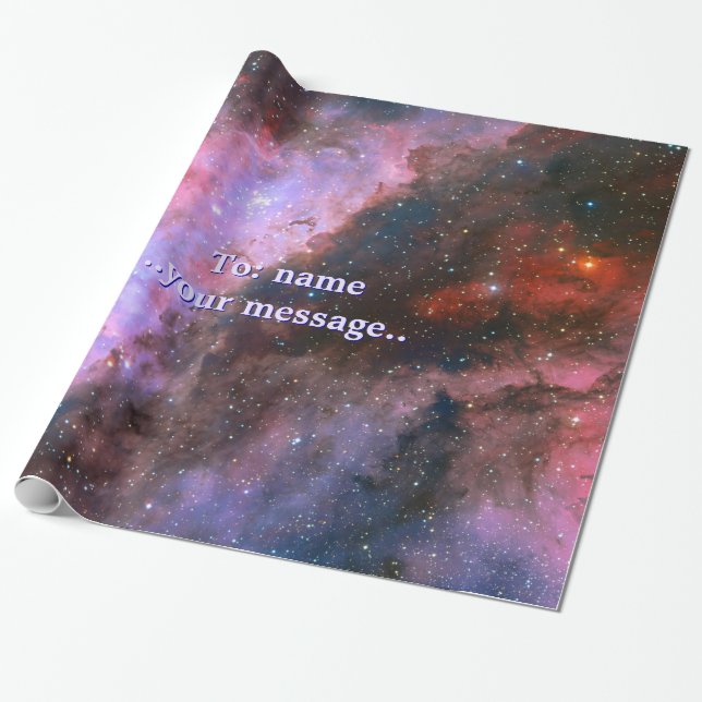 Namn den Carina nebulaen, fängslande rymden Presentpapper (Utrullad)