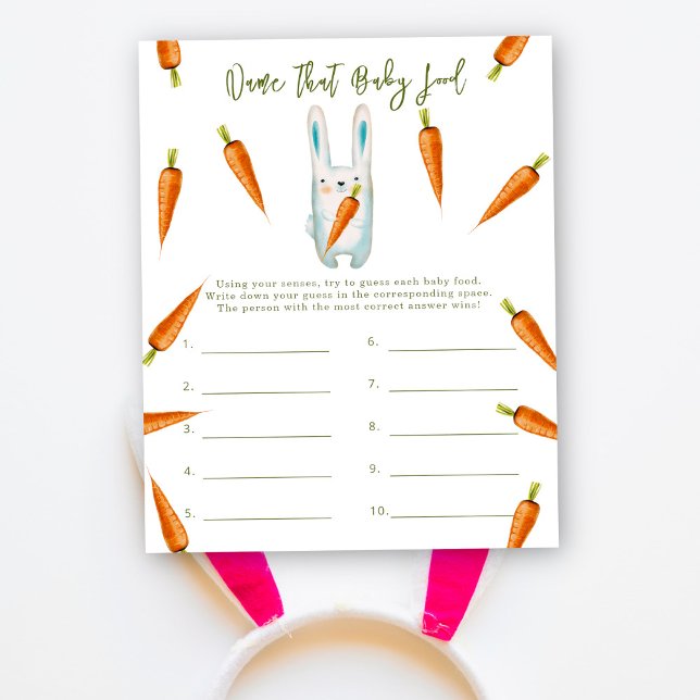 Namn den där baby maten - bunny babyduschlek (Skapare uppladdad)