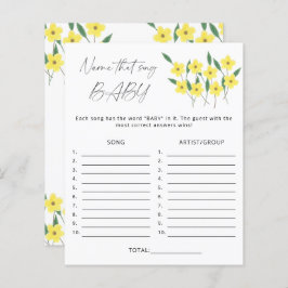 Namn den där sång-babyduschspelet Wildblommor