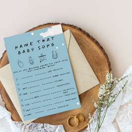 Namn den minsta babyduschgam från baby sång inbjudningar