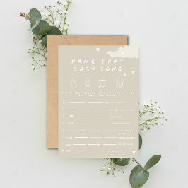 Namn den minsta babyduschgam från baby sång inbjudningar