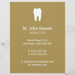 Namn Dentist   Guld Info Reklamblad