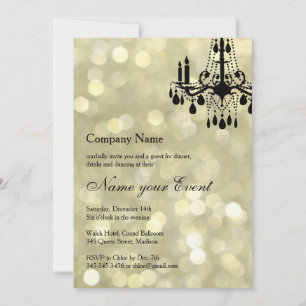 Namn din Guld Grand Ballroom Inbjudningar