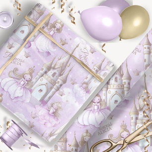 Namn Din prinsessa och Castle Lavender ID1053 Presentpapper