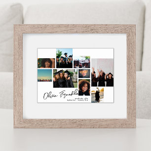 Namn Editable Collage Photo Grad 2023 School Poster