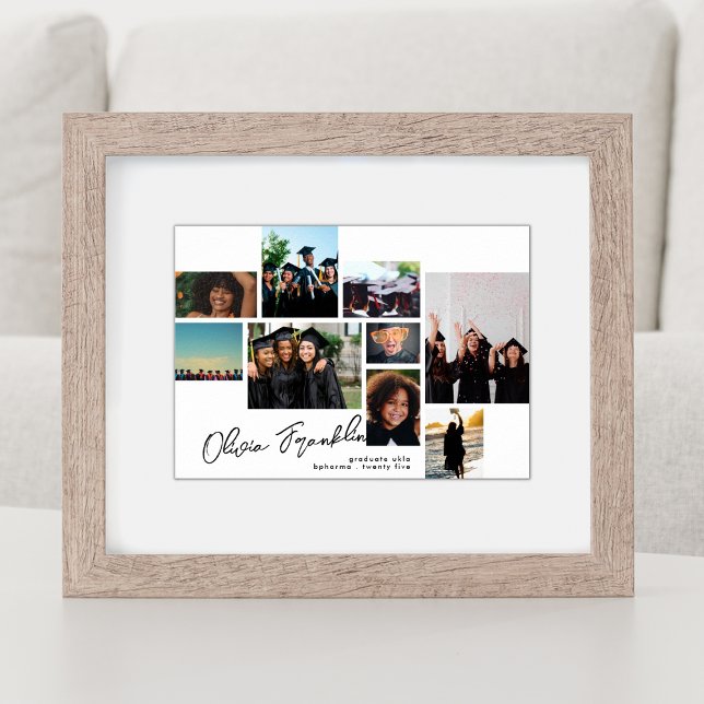 Namn Editable Collage Photo Grad 2023 School Poster (Skapare uppladdad)