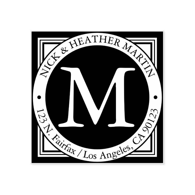 Namn, efternamn, inledande och Returadress Stämpel (Tryck)