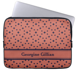 namn elegant, mörk blått ro laptop fodral