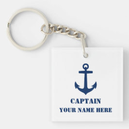 Namn eller havets Namn Nautical Anchor Navy Blue W