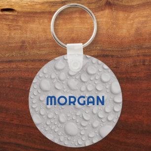 Namn eller Monogram på Vatten-droppnyckelkedjan Nyckelring