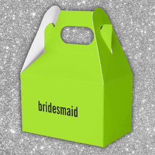 NAMN eller ROLL Green Girl Summer Brudtärna Försla Presentaskar