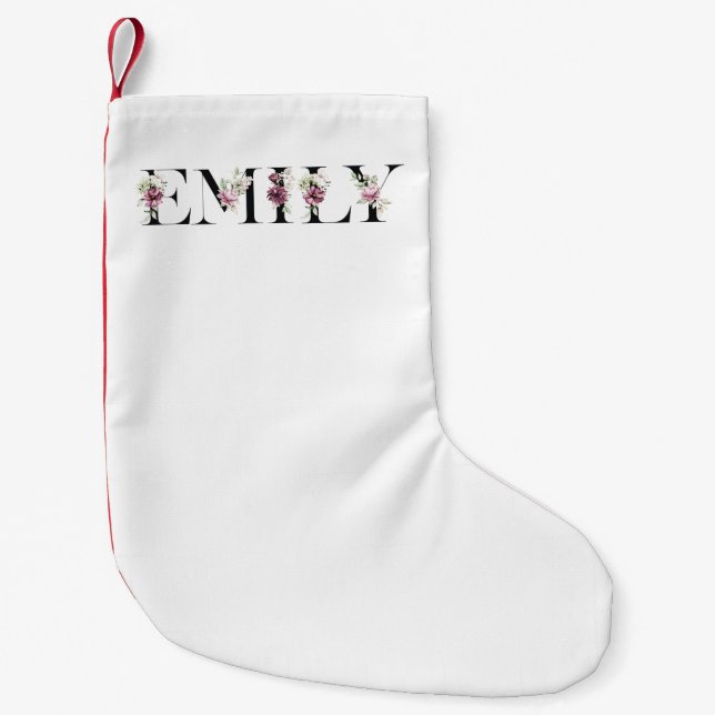 Namn Emily Liten Julstrumpa (Framsidan)