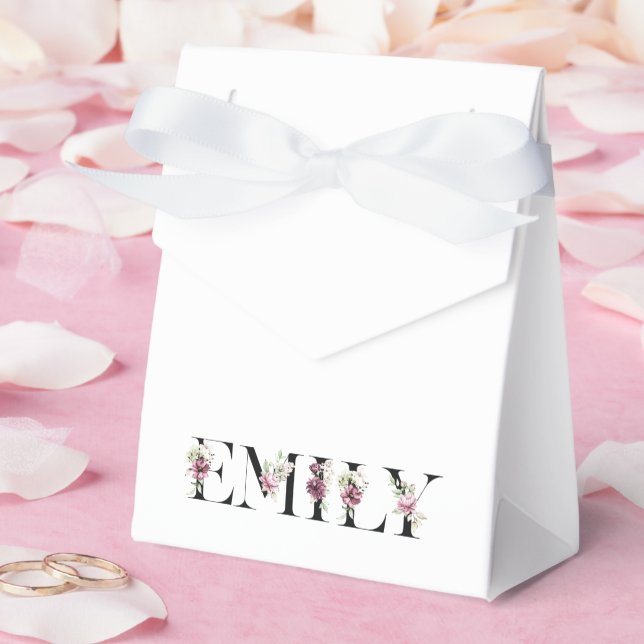 Namn Emily Presentaskar (Bröllop)