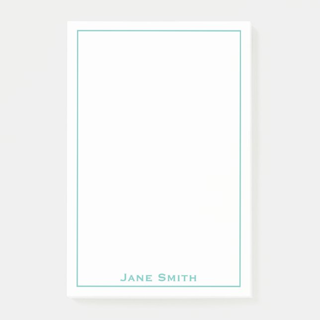 Namn | Enkelt heltal/vitt för korporativa minimali Post-it Block (Framsida)