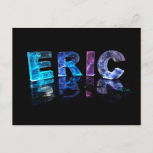 Namn Eric i 3D Ljus (fotografi) Vykort