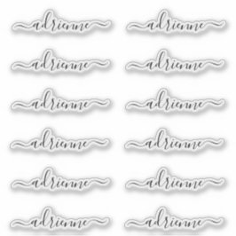 Namn-etiketter för kursiv Personlig Klistermärken
