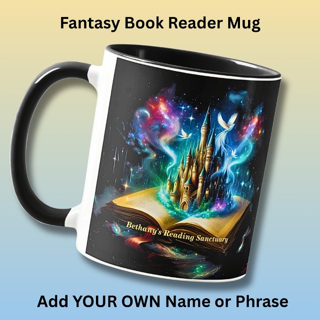 Namn, Fantasy Castle Bok Roman Läsning Sankta Mugg (Skapare uppladdad)