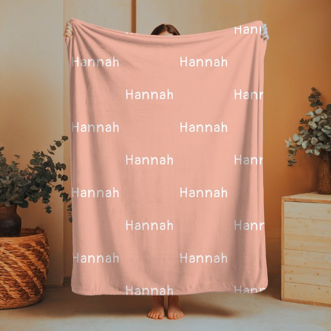Namn Fleece Blanket  Anpassningsbar Flicka Gift (Skapare uppladdad)