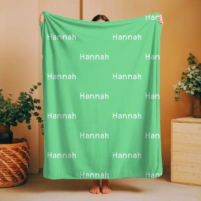 Namn Fleece Blanket Baby Kön Neutral Nursery (Skapare uppladdad)