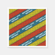 Namn & Födelsedagsfest Celtic Rand Red Blue