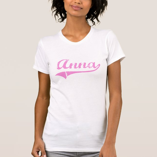Namn för Anna klassikerstil Tee Shirt (Framsida)