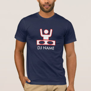 Namn för anpassade för DJ-diskjockeydeejay Tee